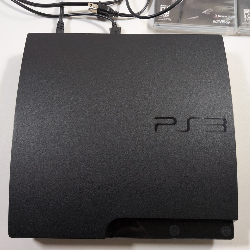 Sony PlayStation 3 PS3 Slim 320GB Console Black CECH-3001B Call of Duty Bundle